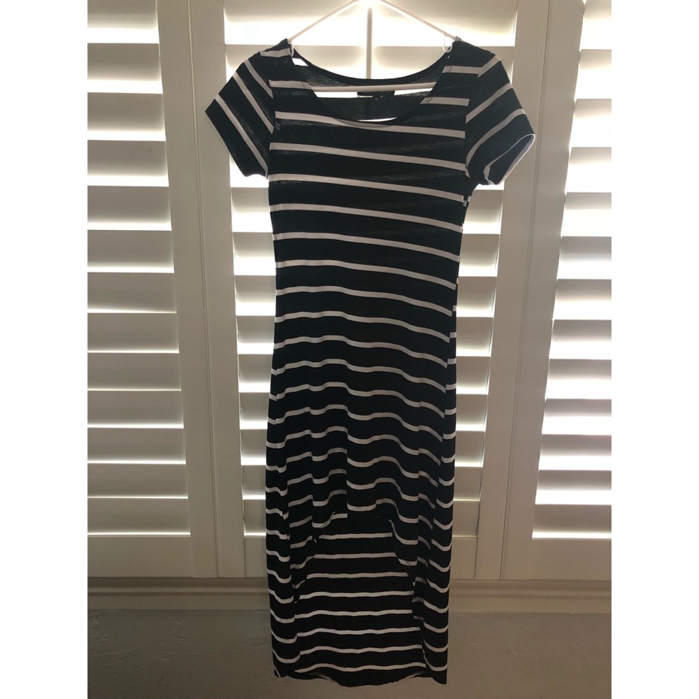 High & low stripe dress